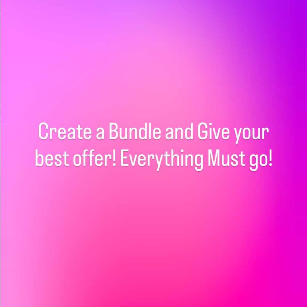 BEST OFFERS! EVERYTHING MUST GO!
